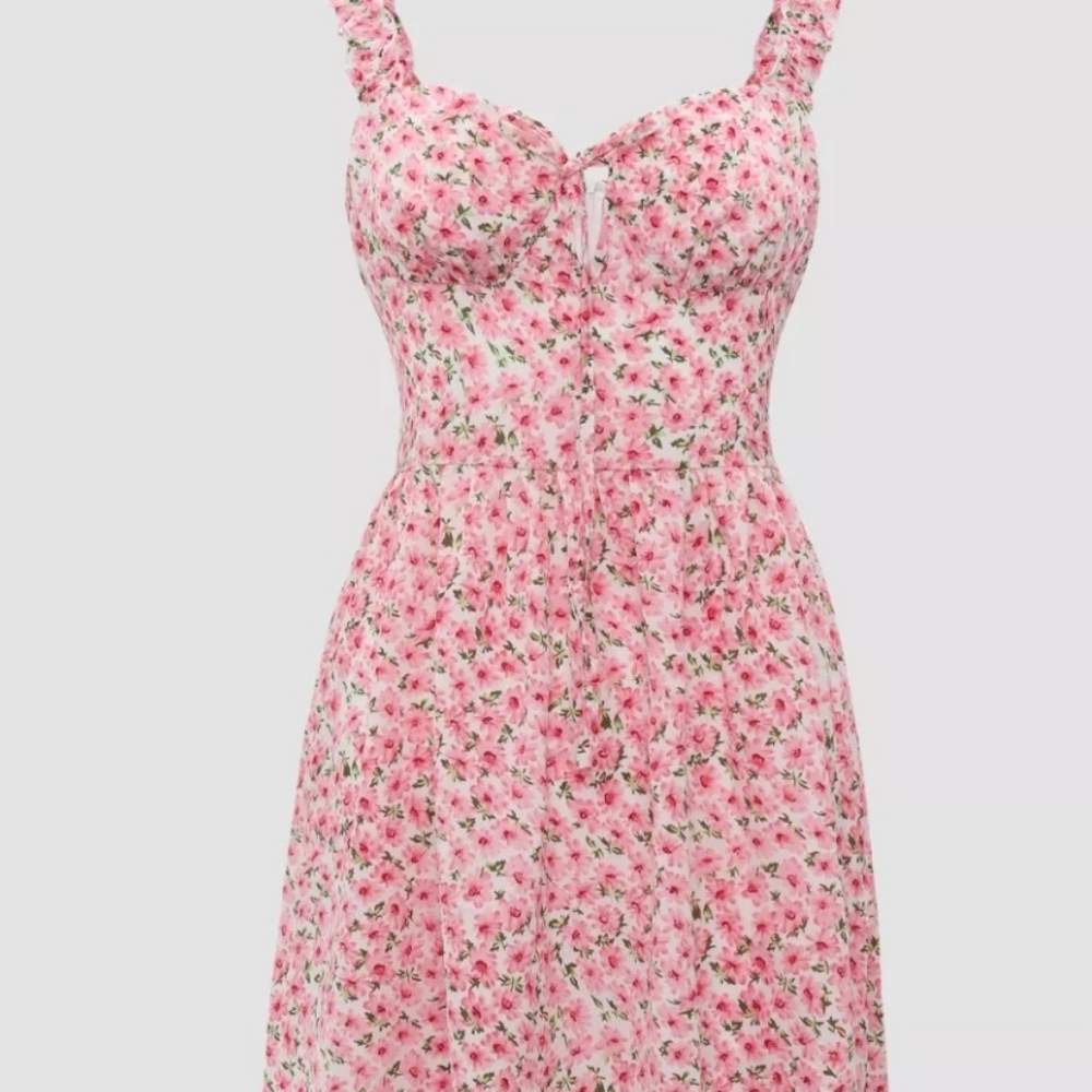 Brand new Cider pink carnation floral dress. Did not fit me.